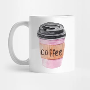 Pink cup of coffee Mug